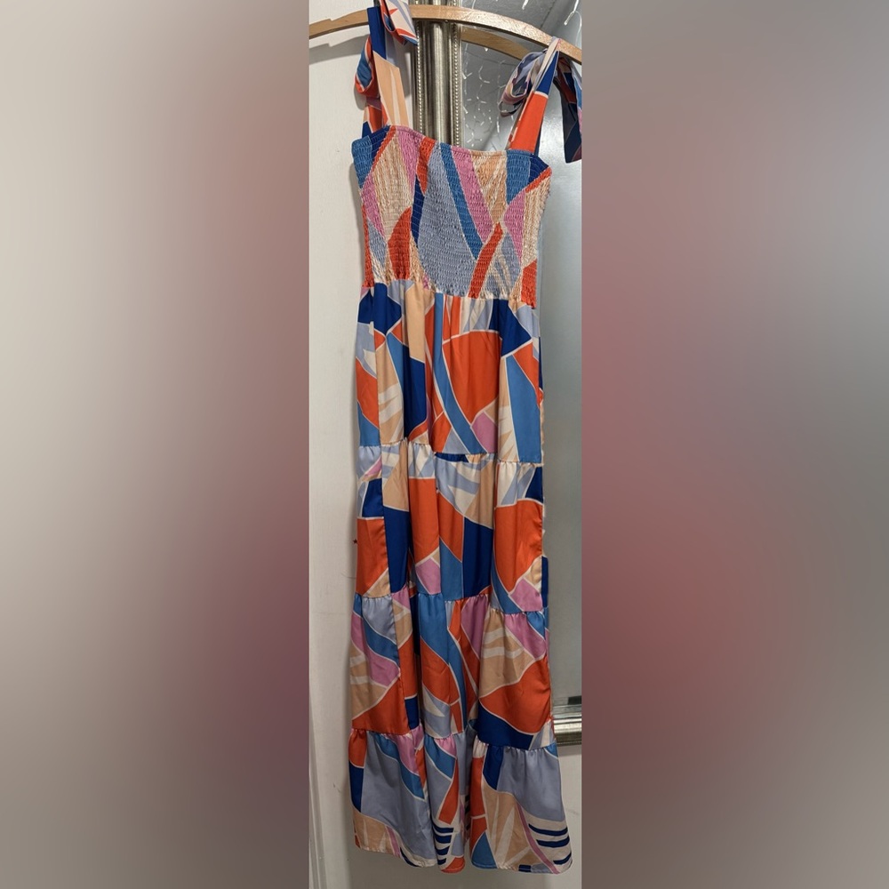 Colorful Geometric Women's Dress